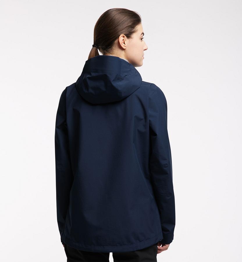 Haglöfs Womens Roc GTX Ski Jacket Dark Blue New Zealand 72135TYGA